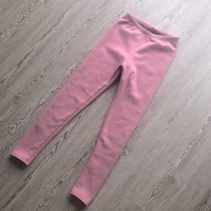 COZY Pink High Waisted Lined Leggings, S